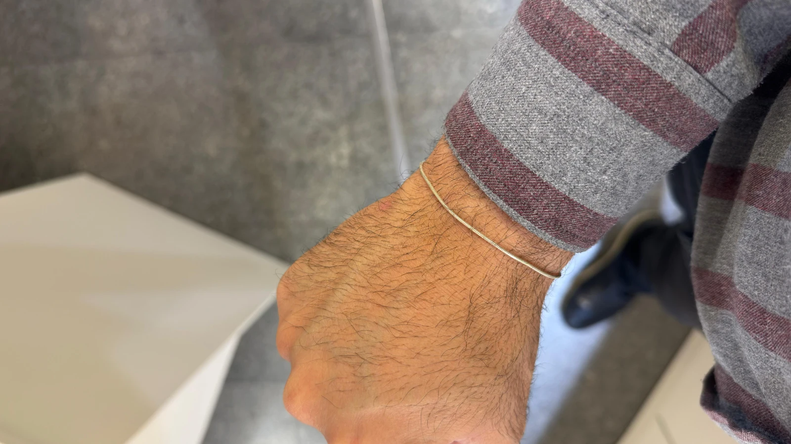 İtalyan Zincir 925 Ayar Gümüş Bileklik — 2. küçük fotoğraf