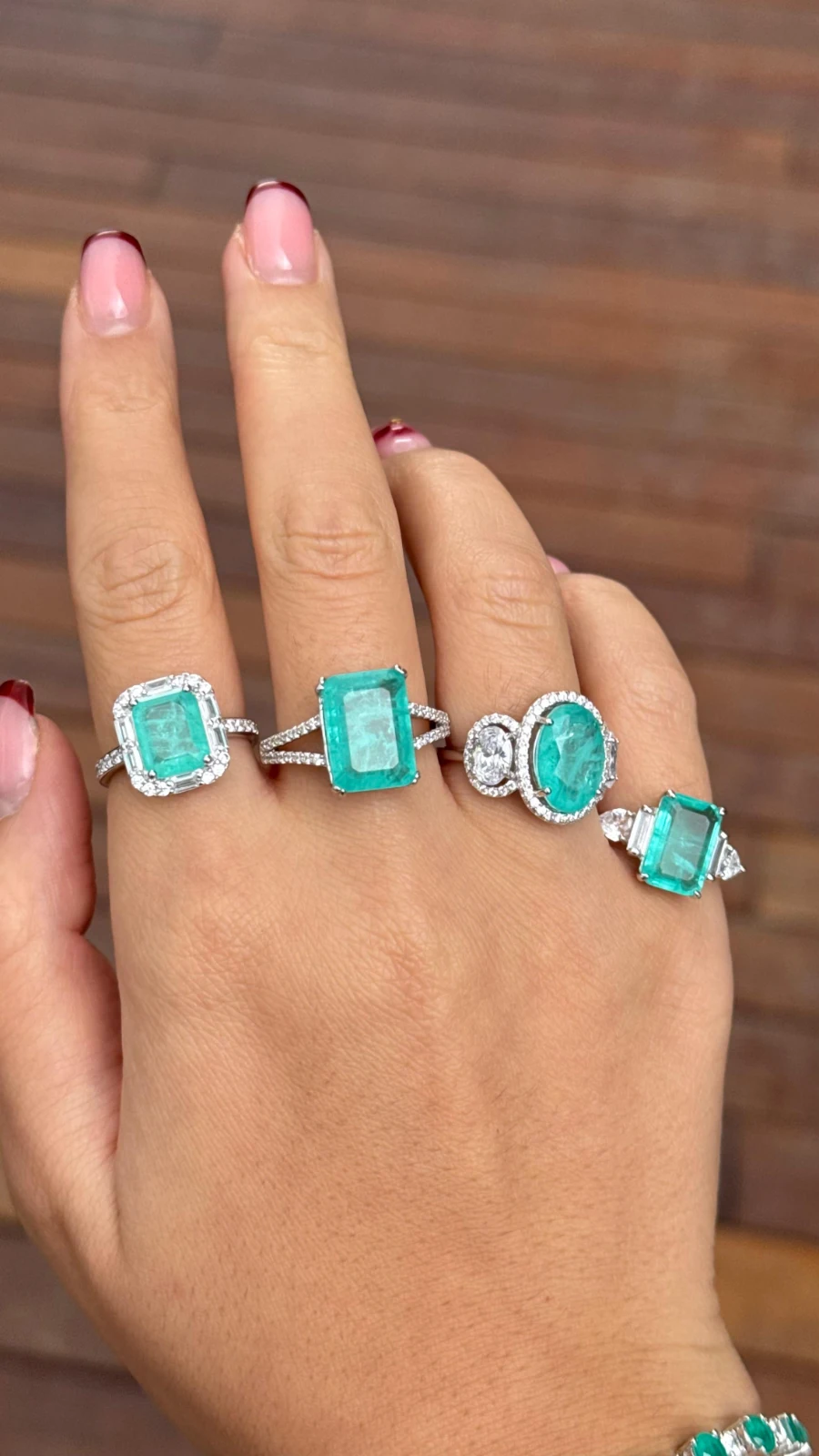 Paraiba Koleksiyonu 925 Ayar Gümüş Yüzük